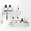 Kitsure Shower Caddy Adhesive, Stylish Shower Organizer, Large, Black