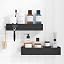 Kitsure Shower Caddy Adhesive, Stylish Shower Organizer, Large, Black