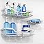 OMAIRA 3-Pack Shower Caddy with Soap Holder, Adhesive Rustproof No-drill Strudy Loading Inside Shower Organizer Shelves Rack Storage Bathroom Organization for Smooth Wall Glass Tile, Black (X-Large)