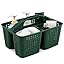 Tiawudi Portable Shower Caddy, Caddy Organizer with Handle, Plastic Shower Basket Hold Soap, Shampoo, Hair Supplies and Beauty Products, Cleaning Supplies Organizer for Home, Dorm, Shelf and Cabinet