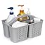 Tiawudi Portable Shower Caddy, Caddy Organizer with Handle, Plastic Shower Basket Hold Soap, Shampoo, Hair Supplies and Beauty Products, Cleaning Supplies Organizer for Home, Dorm, Shelf and Cabinet