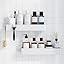 Kitsure Shower Caddy Adhesive, Stylish Shower Organizer, Large, Black
