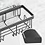 Veken Shower Caddy 6-Pack, Bathroom Organizers and Storage Shelves, Black
