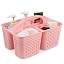 Tiawudi Portable Shower Caddy, Caddy Organizer with Handle, Plastic Shower Basket Hold Soap, Shampoo, Hair Supplies and Beauty Products, Cleaning Supplies Organizer for Home, Dorm, Shelf and Cabinet