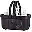 JiatuA Plastic Storage Basket with Handle Portable Shower Caddy Tote Organizer Basket Bin for Bathroom Kitchen Dorm Room Bedroom, Green