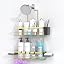 Hanging Shower Caddy Over Showerhead - Rustproof No Drill Shower Organizer