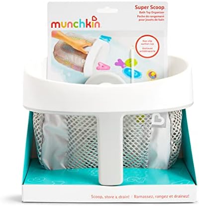 Munchkin Super Scoop Hanging Bath Toy Organizer, Grey