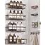 8 Pack Adhesive Bathroom Holders & Dispensers for Kids & Adults, Black