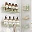 5 Pack Adhesive Bathroom Holders & Dispensers for Kids & Adults, Black