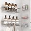 5 Pack Adhesive Bathroom Holders & Dispensers for Kids & Adults, Black