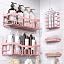 EUDELE Adhesive Shower Caddy, 5 Pack Rustproof Stainless Steel Bath Organizers With Large Capacity, No Drilling Shelves for Bathroom Storage & Home Decor