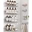 8 Pack Adhesive Bathroom Holders & Dispensers for Kids & Adults, Black