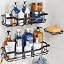 OMAIRA 3-Pack Shower Caddy with Soap Holder, Adhesive Rustproof No-drill Strudy Loading Inside Shower Organizer Shelves Rack Storage Bathroom Organization for Smooth Wall Glass Tile, Black (X-Large)