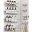 8 Pack Adhesive Bathroom Holders & Dispensers for Kids & Adults, Black