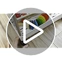 SPACEKEEPER Slim Rolling Storage Cart, 4 Tier Bathroom Cart Organizer,White