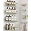 8 Pack Adhesive Bathroom Holders & Dispensers for Kids & Adults, Black
