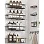 8 Pack Adhesive Bathroom Holders & Dispensers for Kids & Adults, Black