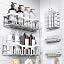 EUDELE Adhesive Shower Caddy, 5 Pack Rustproof Stainless Steel Bath Organizers With Large Capacity, No Drilling Shelves for Bathroom Storage & Home Decor