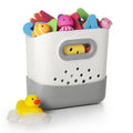 OXO Tot Stand Up Bath Toy Storage Organizer, 7.1 L, Large Capacity Bin for Baby Bath Essentials - Gray