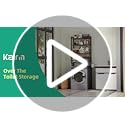 Kalrin Over-The-Toilet Storage Rack, 4-Tier Bathroom Organizer Shelf Over Toilet with Adjustable Shelf and Basket, Freestanding Space Saver Bathroom Shelves Above Toilet for Room (Vintage Brown)